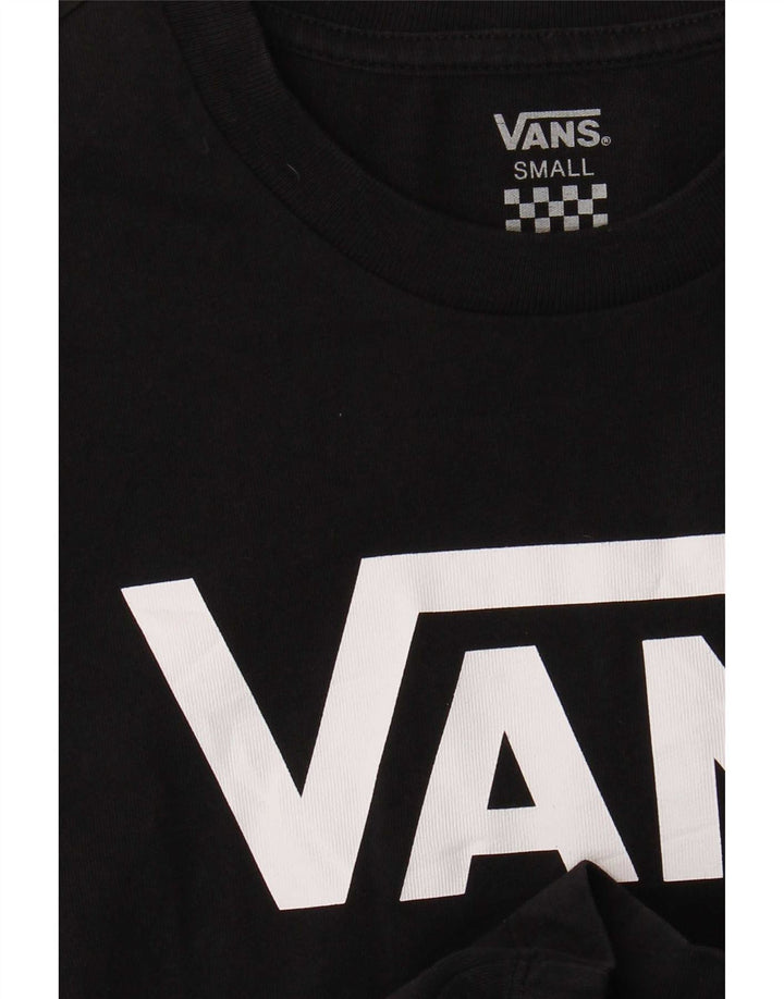 Vans Dame Grafisk T-Shirt Top UK 10 Lille Sort