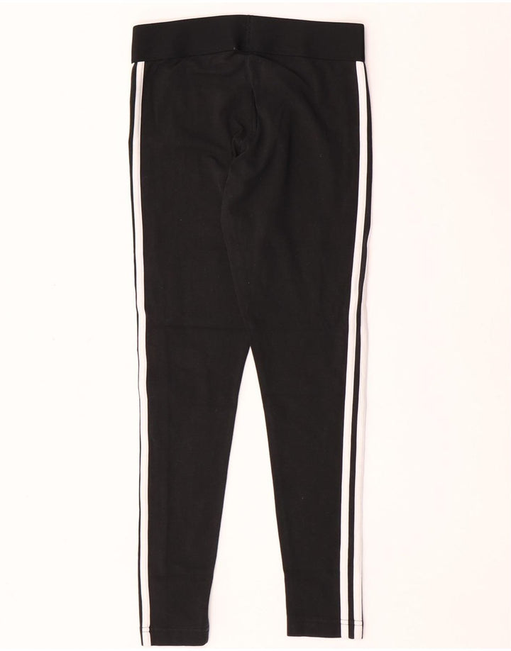 Adidas Dame Leggings UK 8/10 Small Black Bomuld