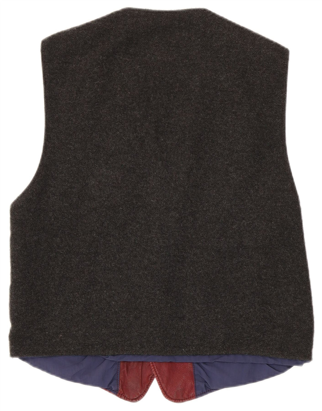 Vintage vest til mænd Medium Maroon Colourblock