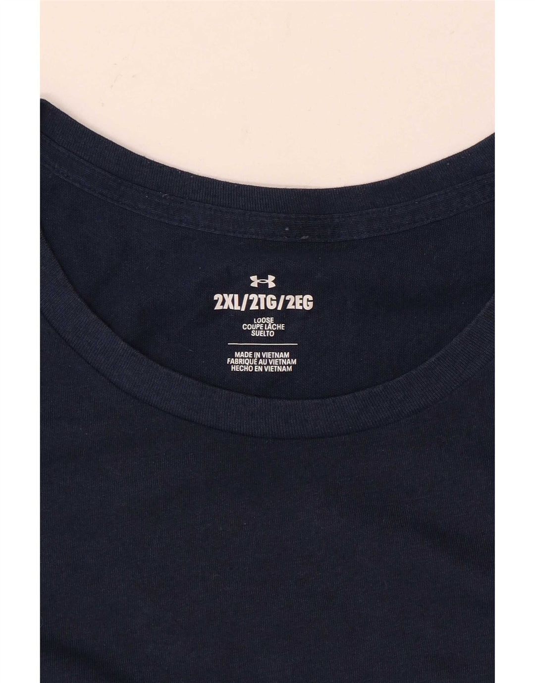 Under Armour Herre T-Shirt Top 2XL Navy Blue