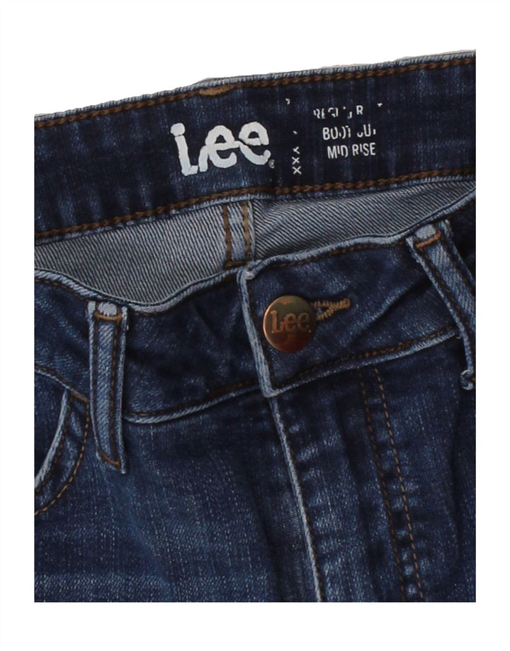 LEE Womens Mid Rise Regular Bootcut Jeans W30 L26 Navy Blue Vintage Lee and Second-Hand Lee from Messina Hembry 