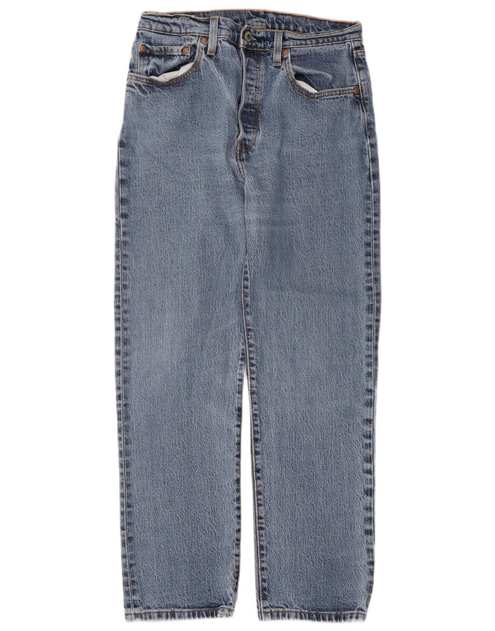 Levi's Herre 501 Straight Jeans W28 L28 Blå Bomuld