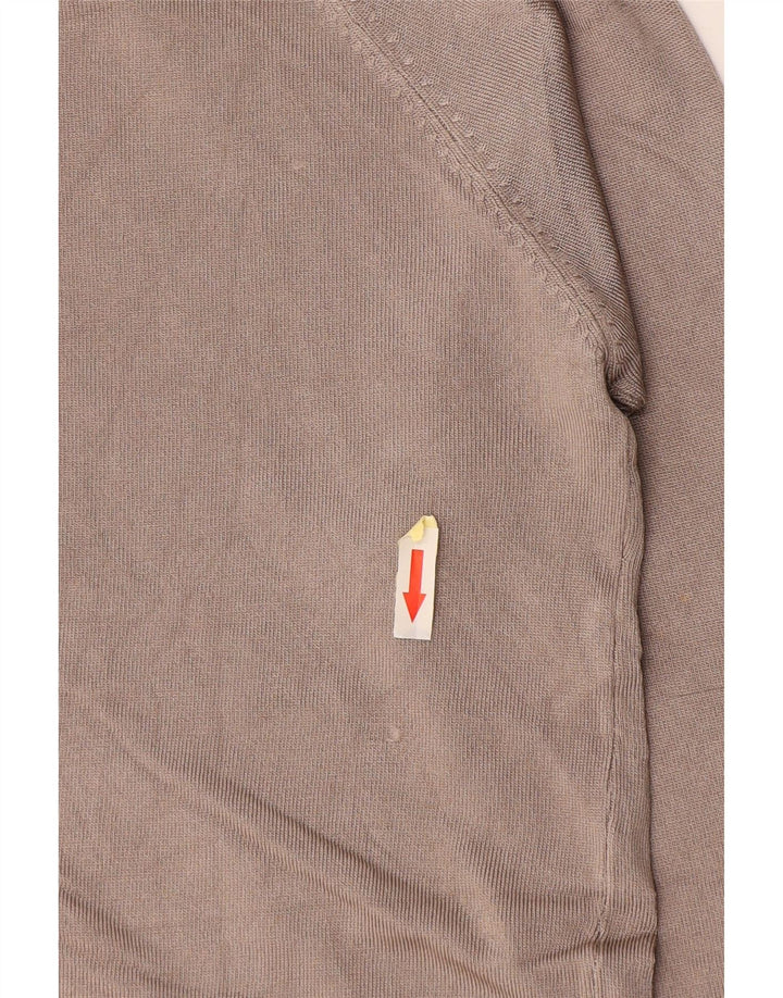 Zara Dame Cardigan Sweater UK 14 Large Grå Viscose