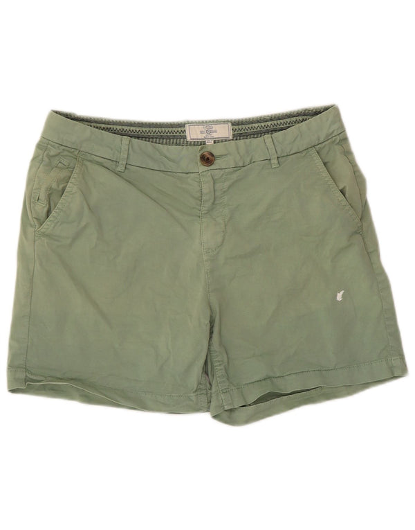 Fat Face Dame Chino Shorts US 6 Medium W30 Grøn Bomuld