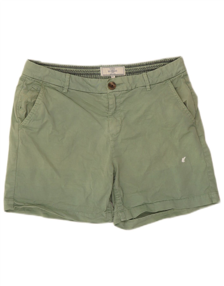 Fat Face Dame Chino Shorts US 6 Medium W30 Grøn Bomuld