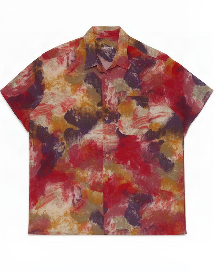 Eterna Kortærmet Herreskjorte 2XL Multifarvet Tie Dye