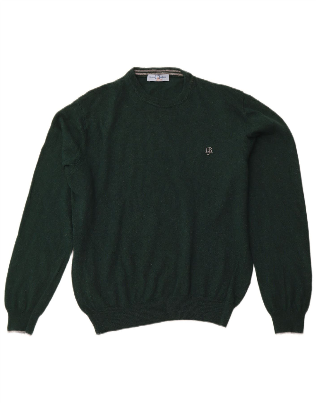 HARMONT & BLAINE Herre sweater med rund hals, stor grøn viskose