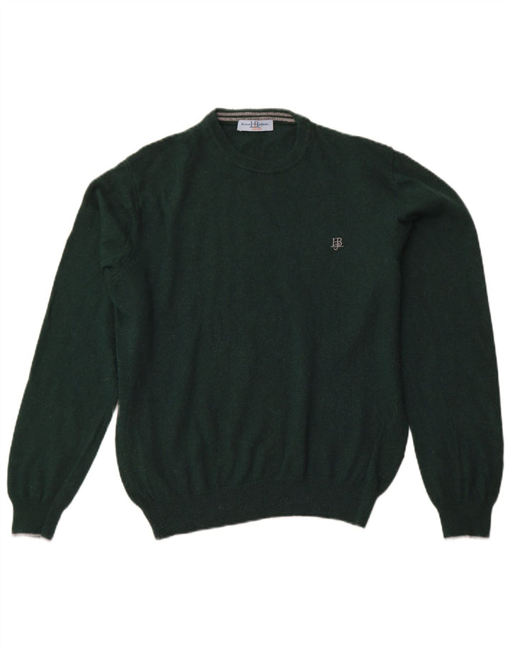 HARMONT & BLAINE Herre sweater med rund hals, stor grøn viskose