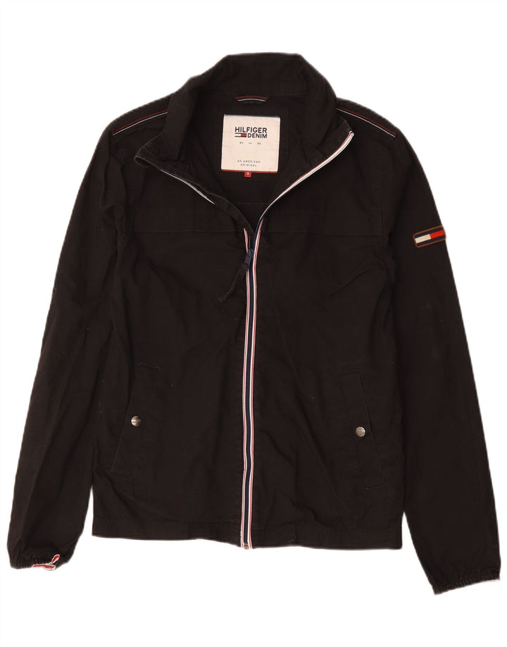 Tommy Hilfiger Bomberjakke til mænd UK 36 Lille sort bomuld