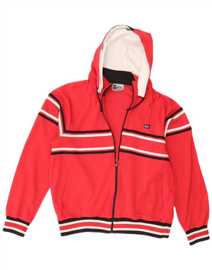 Asics Hættetrøje med lynlås til mænd Medium Rødstribet Sports