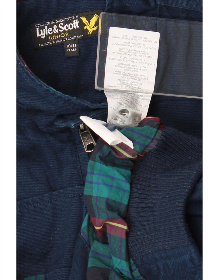 Lyle & Scott Boys Bomber Jacket 10-11 år marineblå bomuld