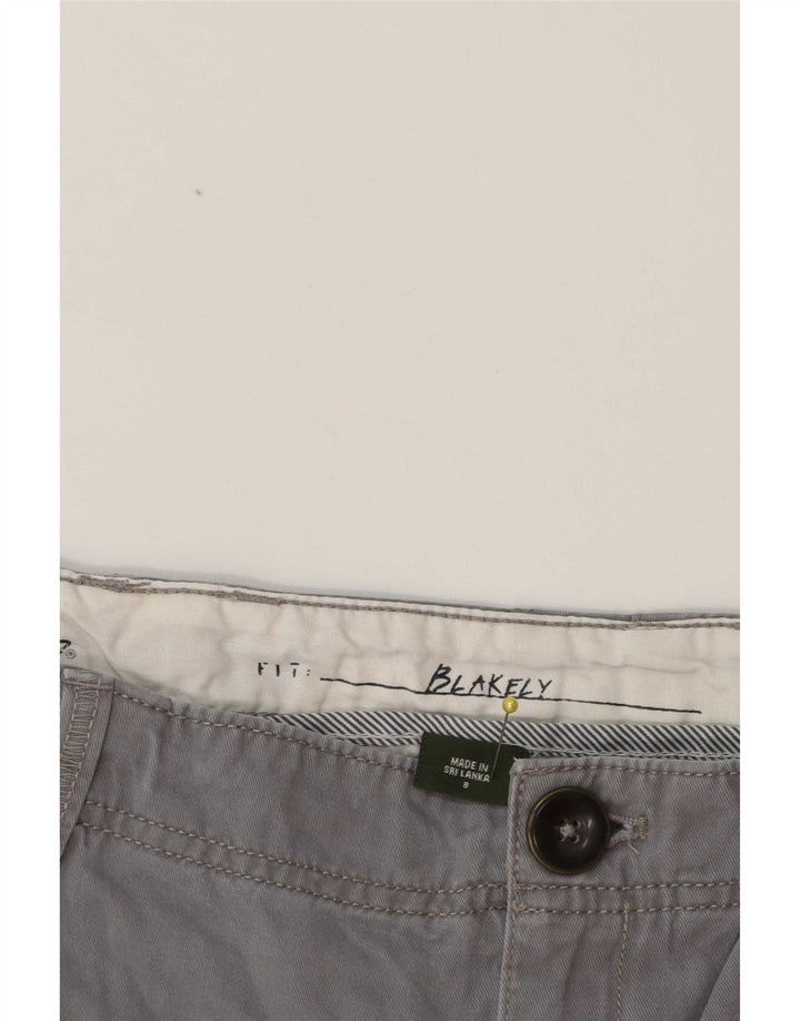 Eddie Bauer Kvinders Chino Shorts US 8 Medium W30 Grå Bomuld