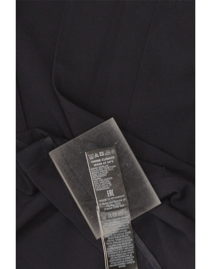 Marks & Spencer Dame 3/4 ærmet åben blazerjakke UK 22 3XL Navy Blue