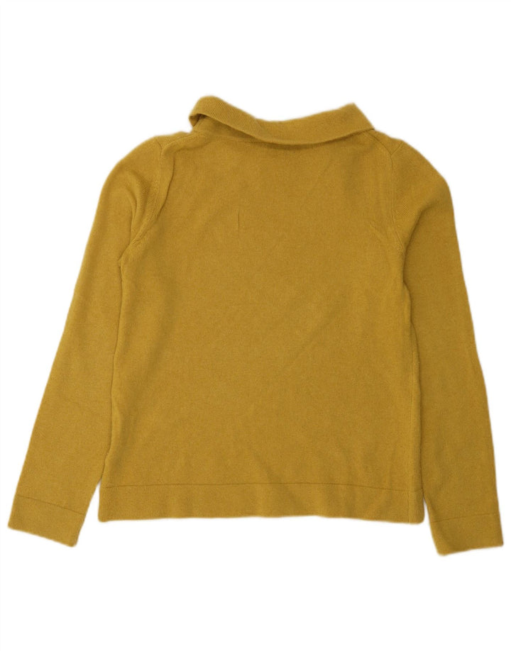 Hobbs Dame Rullehals Sweater UK 10 Lille Gul Uld