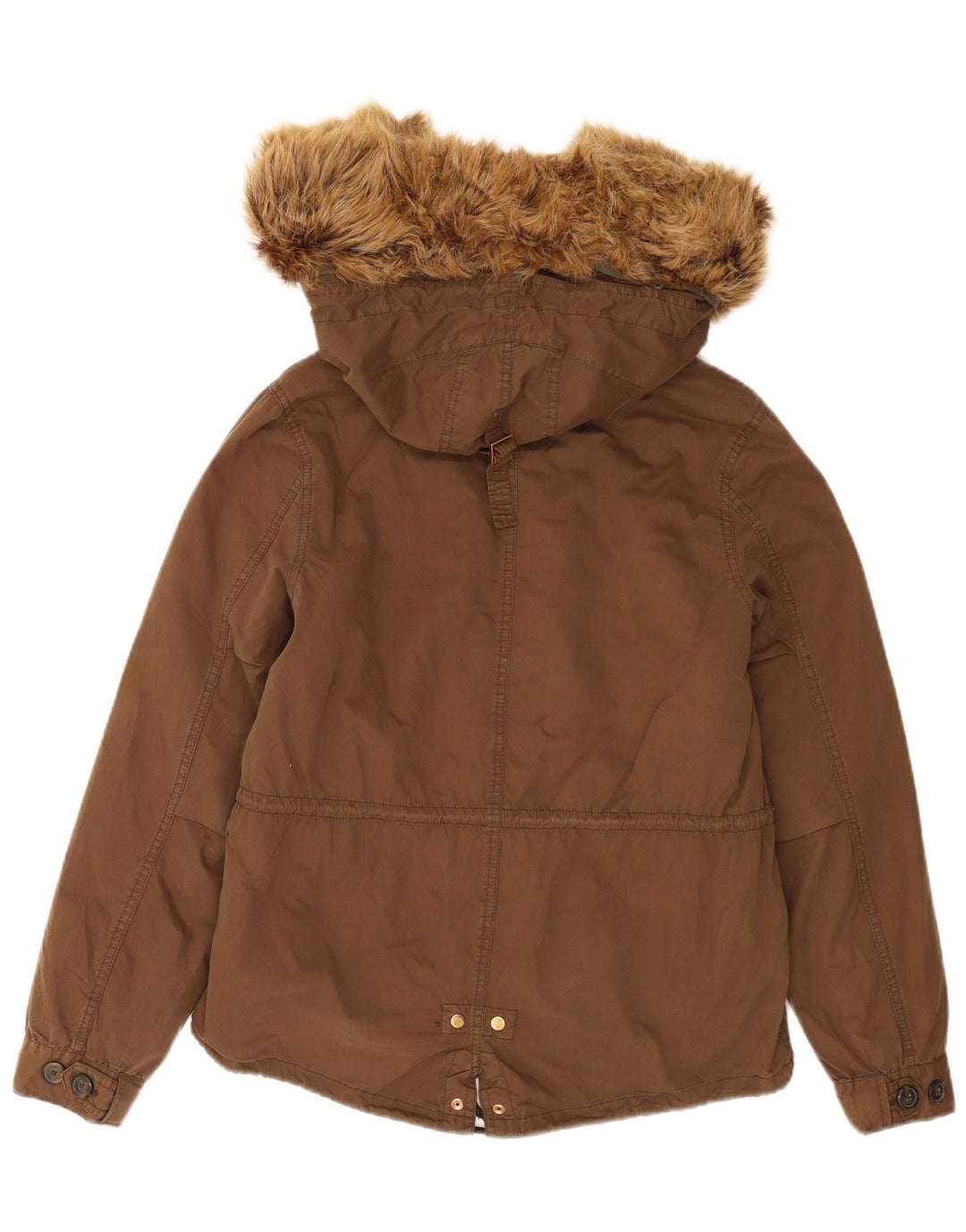 Zara Dame Oversized hættejakke DK 10 Lille brun polyester
