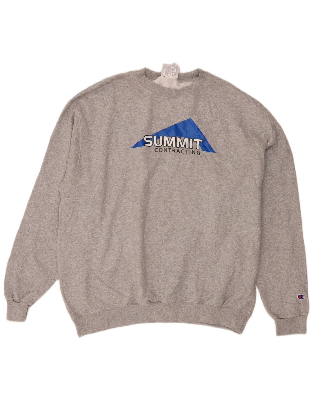 Champion Herre Summit Graphic Sweatshirt Jumper XL Grå Flecked Bomuld