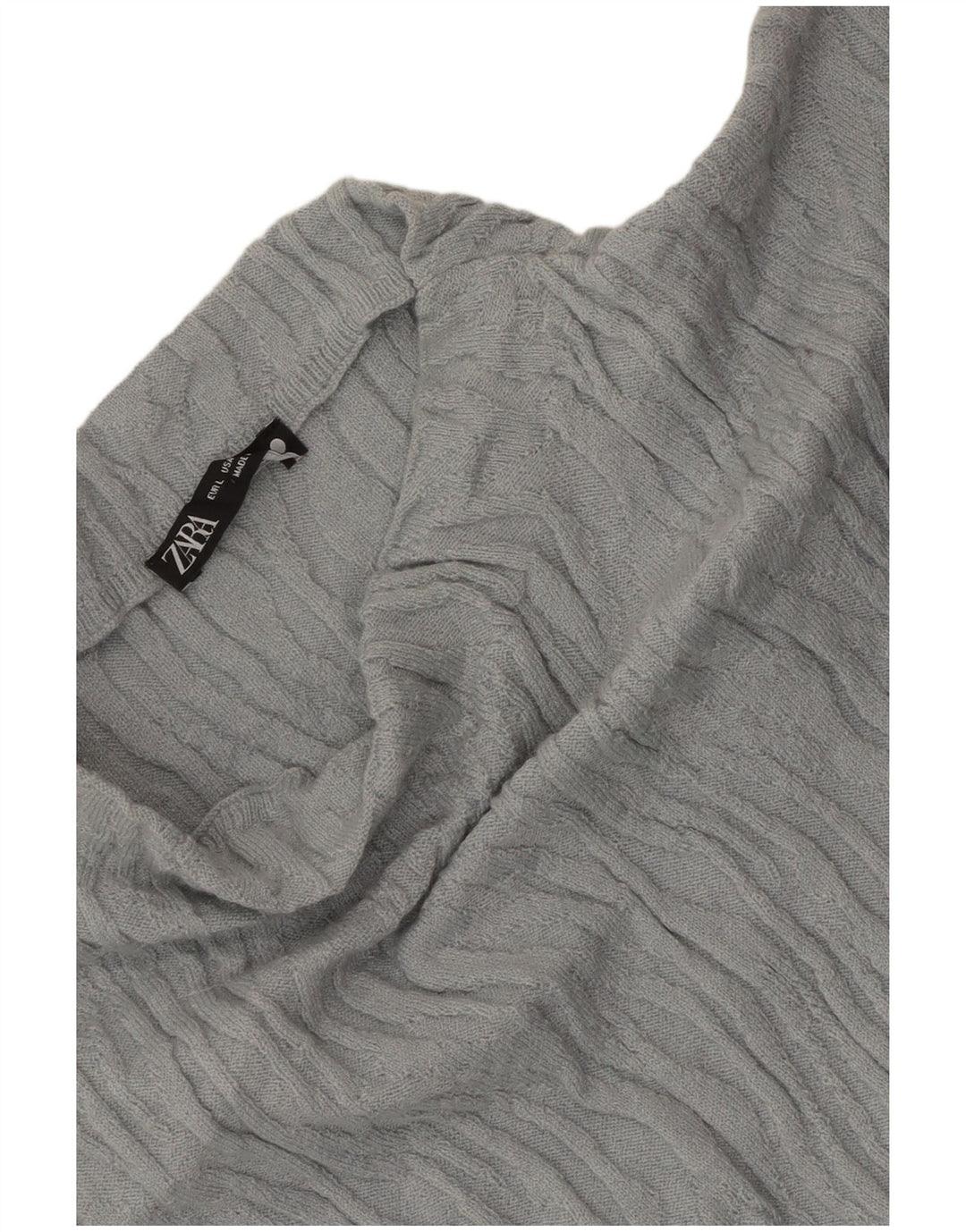 Zara Dame Bluse Top UK 14 Large Blue