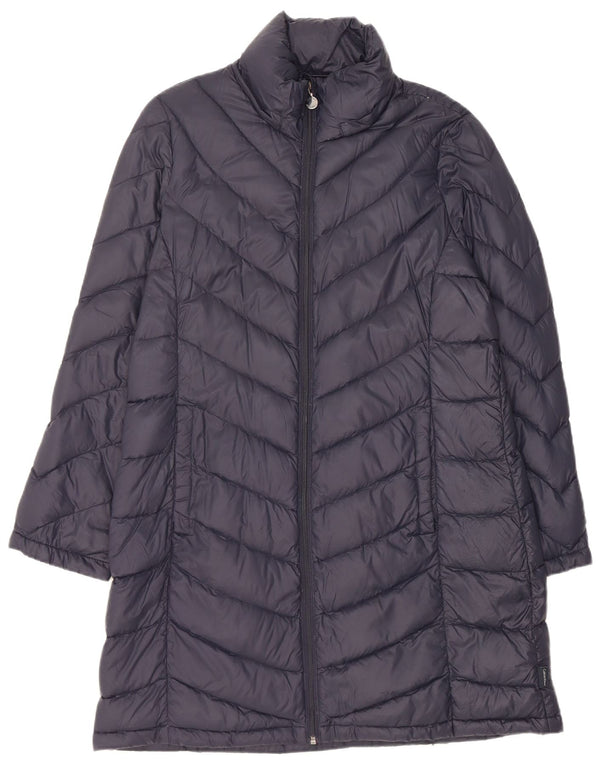 Calvin Klein Dame Polstret Frakke UK 16 Large Navy Blue Nylon