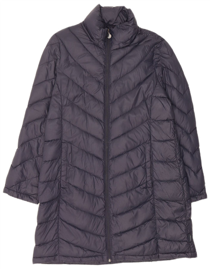 Calvin Klein Dame Polstret Frakke UK 16 Large Navy Blue Nylon
