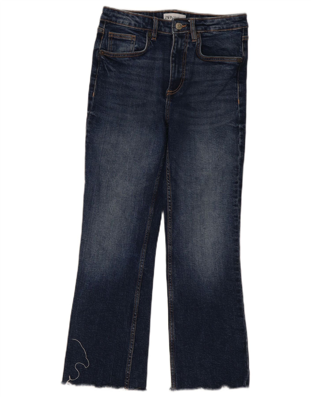 Zara Dame Bootcut Jeans EU 36 XS W26 L25 Marineblå