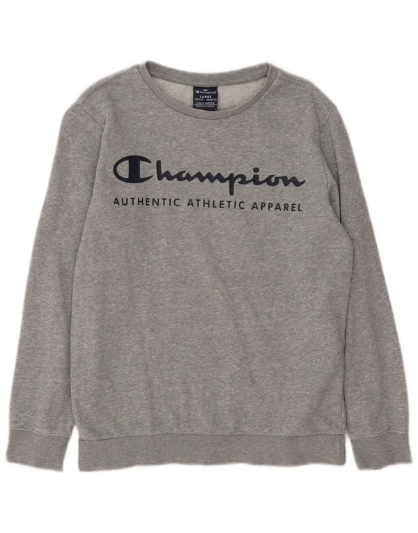 Champion Drenge Grafisk Sweatshirt Jumper 11-12 år Stor Grå Flecked