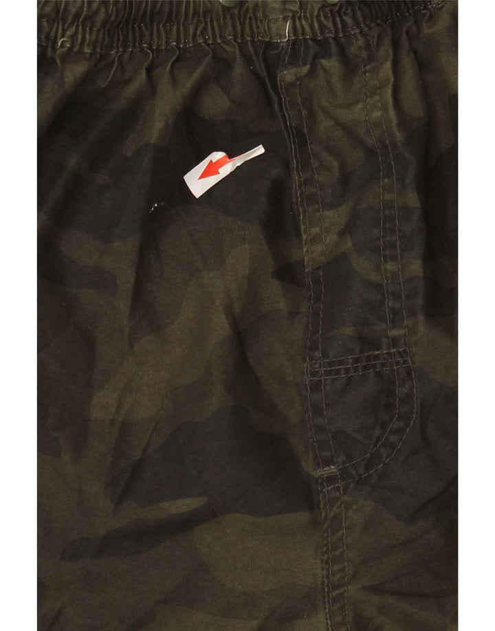 French Connection Badeshorts til mænd Small Green Camouflage Polyester