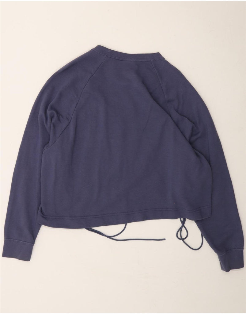 NIKE Womens Oversized Sweatshirt Jumper UK 14 Medium Navy Blue Cotton Vintage Nike and Second-Hand Nike from Messina Hembry 