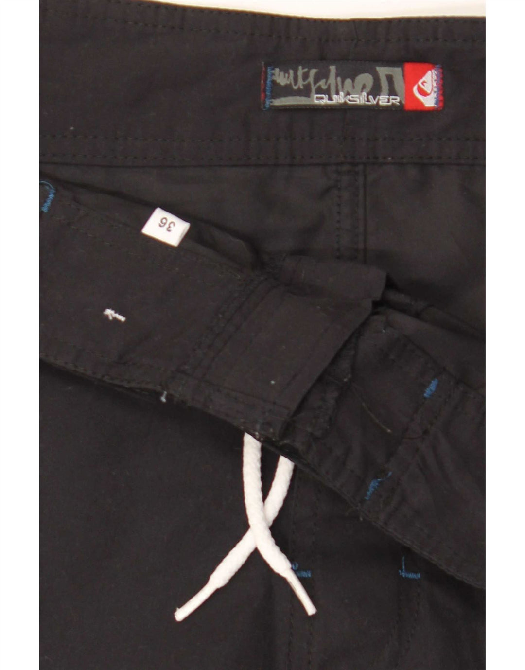 Quiksilver grafiske badeshorts til mænd Stor sort farveblok