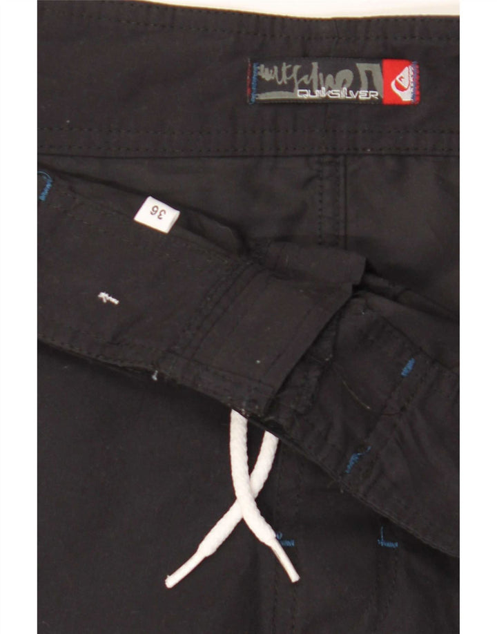 Quiksilver grafiske badeshorts til mænd Stor sort farveblok