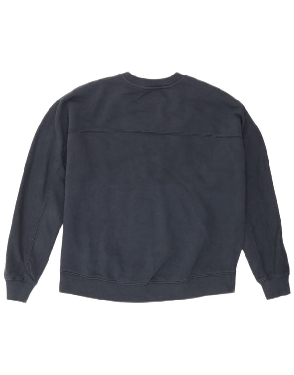 MINT VELVET Dame grafisk sweatshirt Jumper UK 10 Small Navy Blue