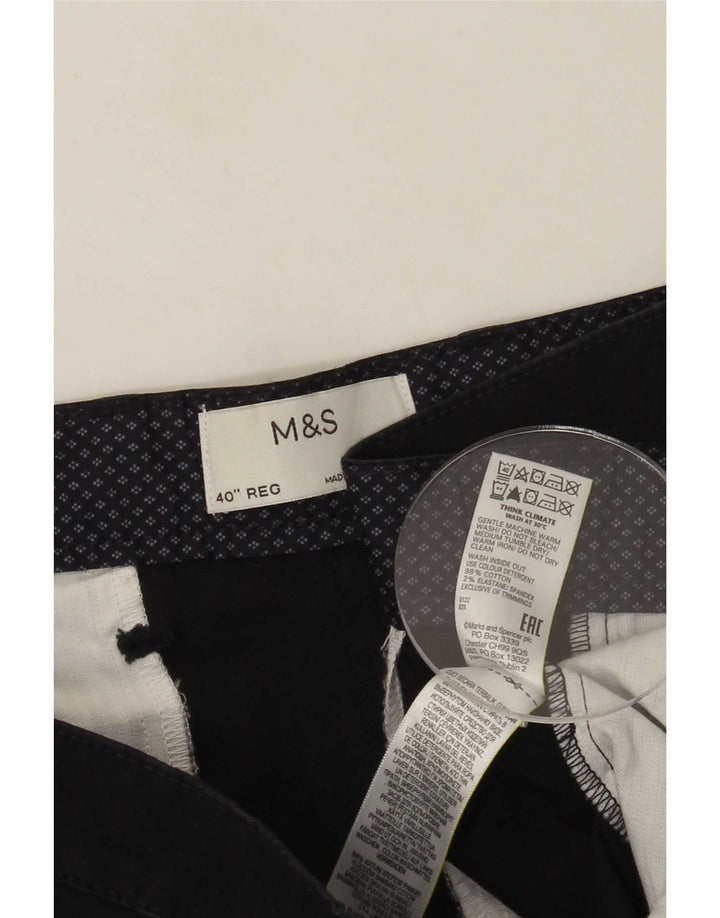 Marks & Spencer Herre Chino Shorts W40 XL Marineblå Bomuld