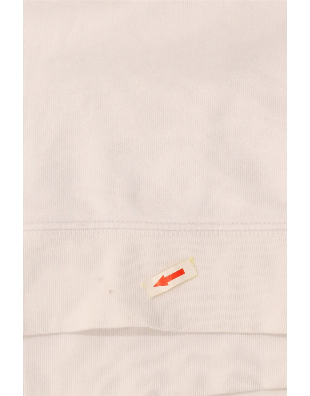 ADIDAS Graphic Sweatshirt Jumper UK 14 Stor hvid bomuld