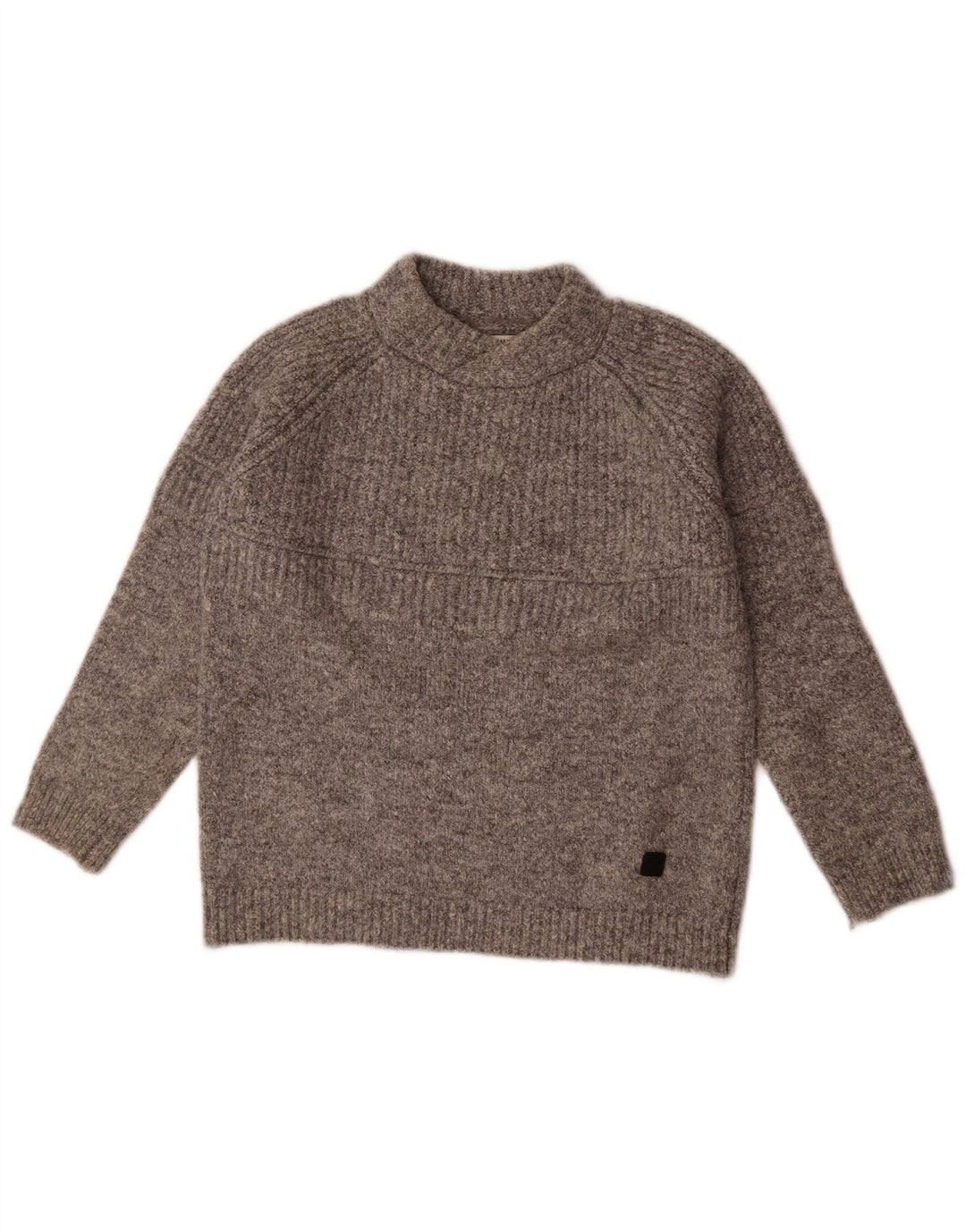 Zara Girls Turtle Neck Jumper Sweater 9-10 År Grå Polyester