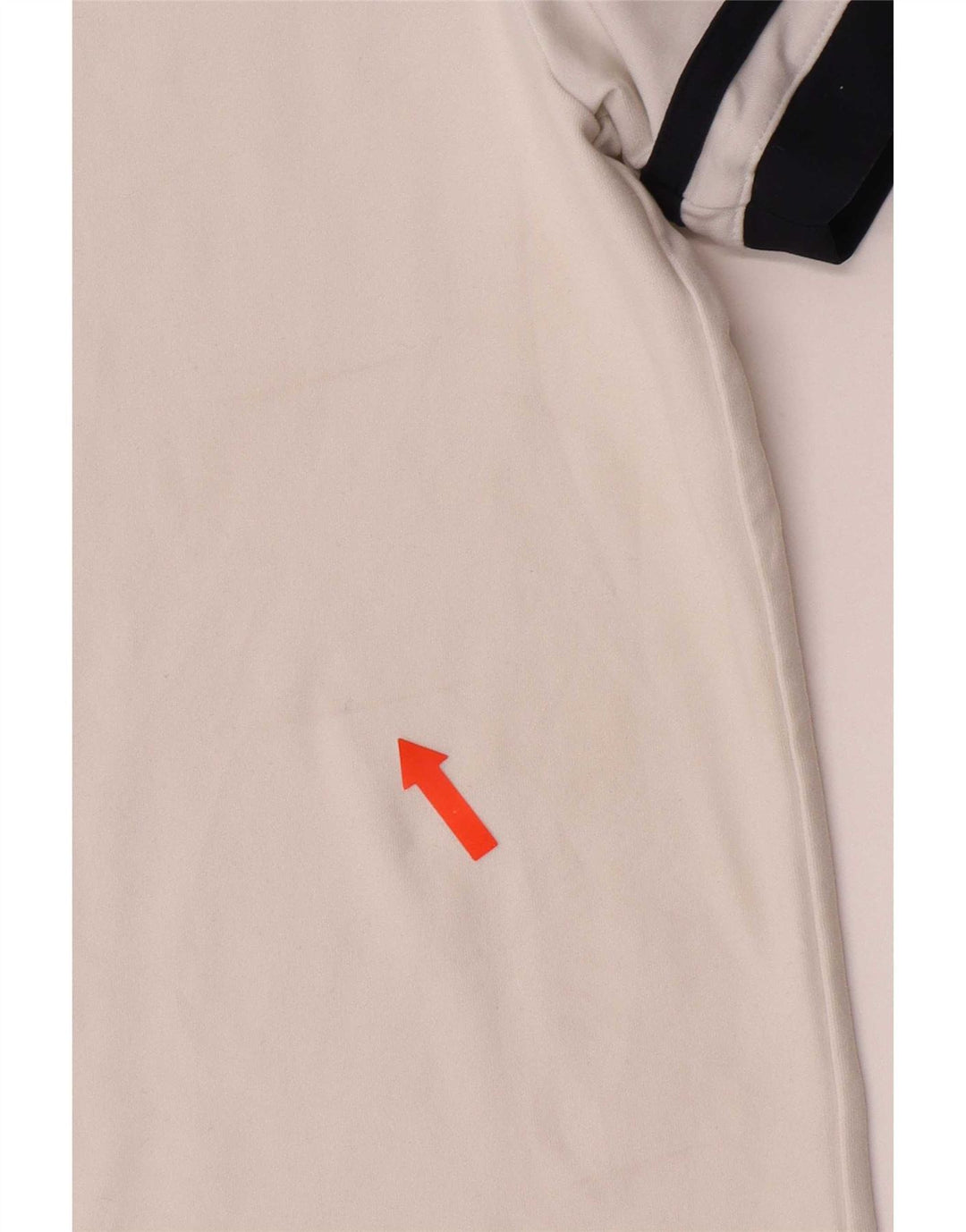 Nike Dri Fit poloshirt til mænd UK 38/40 Medium White Colourblock Polyester
