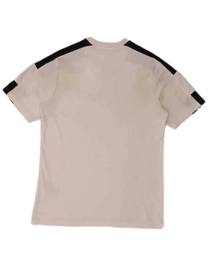 Adidas Herre Aeroready T-Shirt Top Medium White Colourblock Polyester