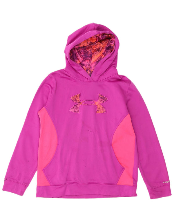 Under Armour piger grafisk hættetrøje 11-12 år Large Pink