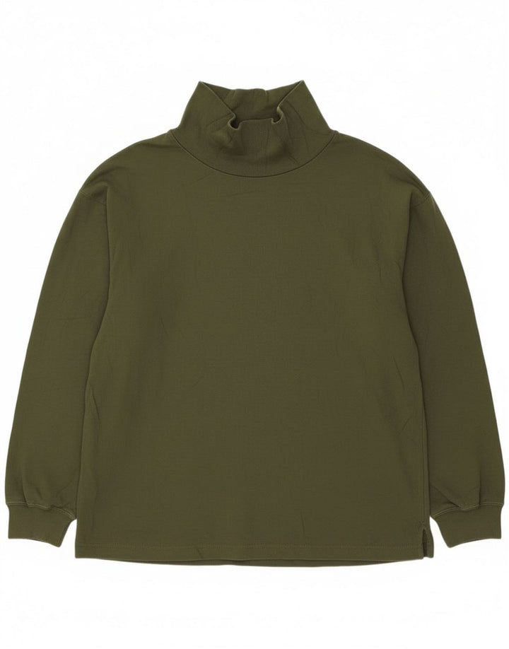 Dockers Dame Top Langærmet UK 14 Medium Khaki Bomuld