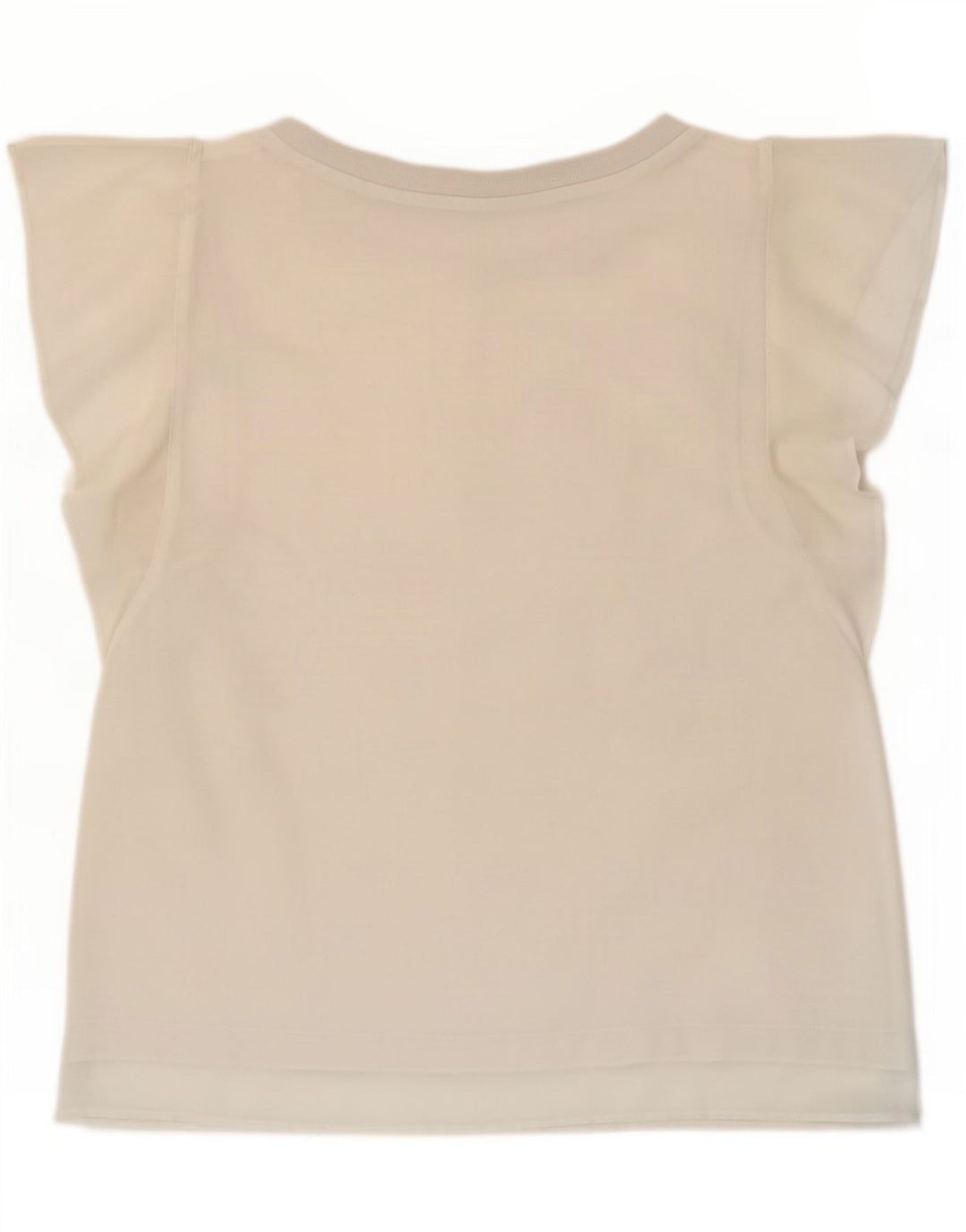 Zara Damebluse Top UK 12 Medium White Polyester
