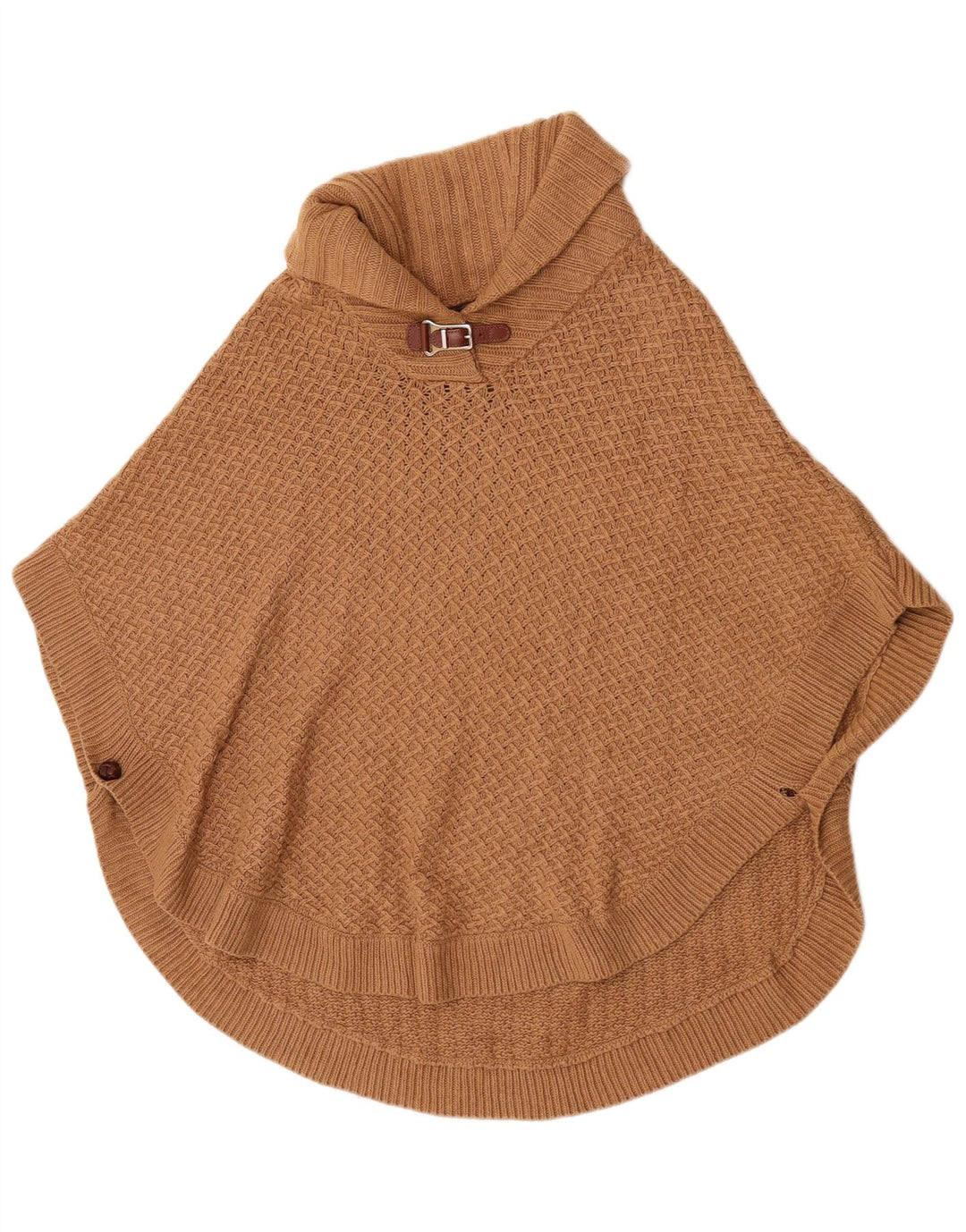 Massimo Dutti Dame Poncho Jumper US 8 Medium Brun Uld