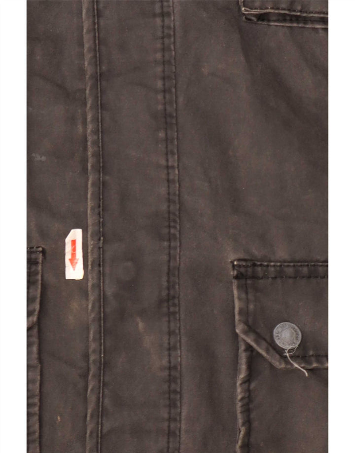 Marks & Spencer Herre Utility Jacket UK 40 Large Grey Cotton