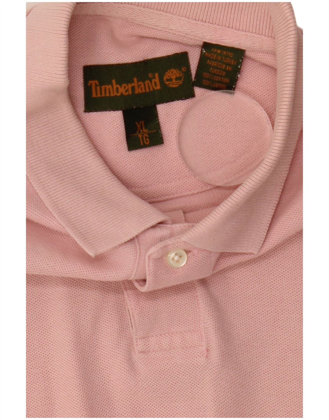 Timberland Polo Shirt til mænd XL Pink Bomuld