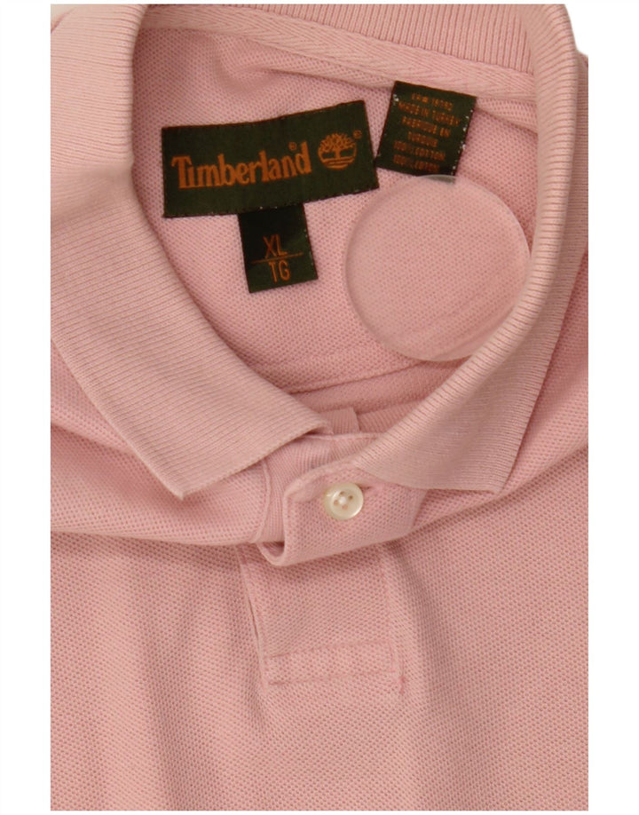 Timberland Polo Shirt til mænd XL Pink Bomuld