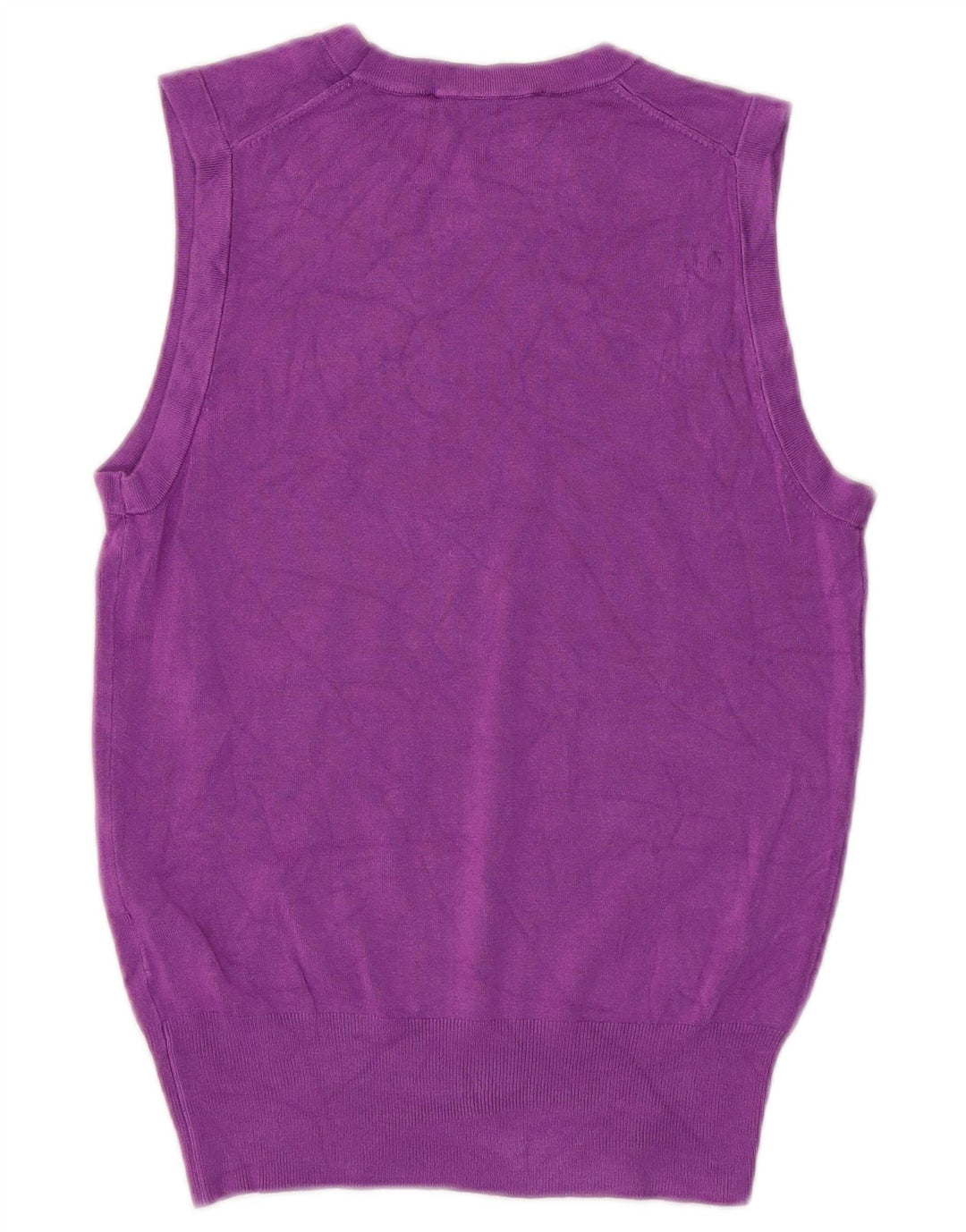 Zara Dame Vest Tank Top UK 10 Small Purple Viscose