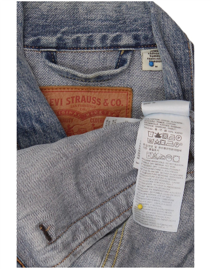 LEVI'S Mens Denim Jacket UK 38 Medium Blue Cotton
