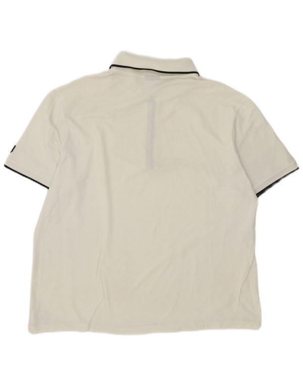 Paul & Shark Herre poloshirt XL Hvidstribet bomuld