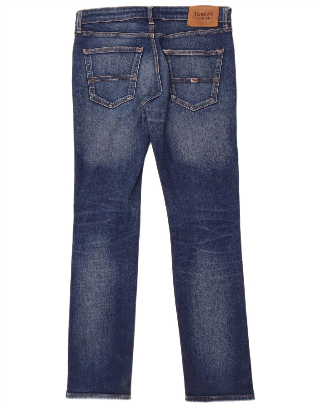 Tommy Hilfiger Herre Slim Jeans W30 L32 Blå Bomuld