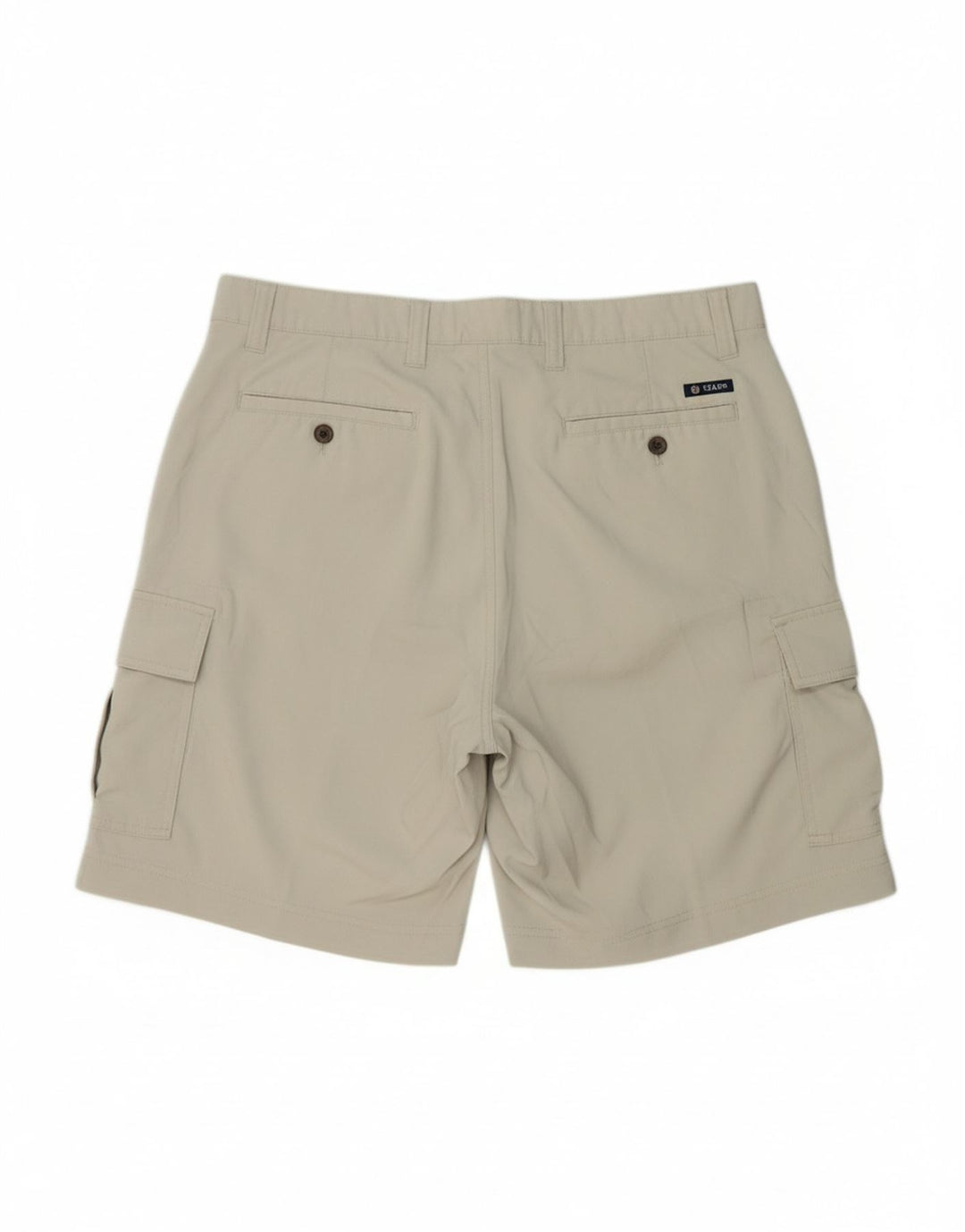 CHAPS Mens Regular Fit Cargo Shorts W36 Large Beige Polyester