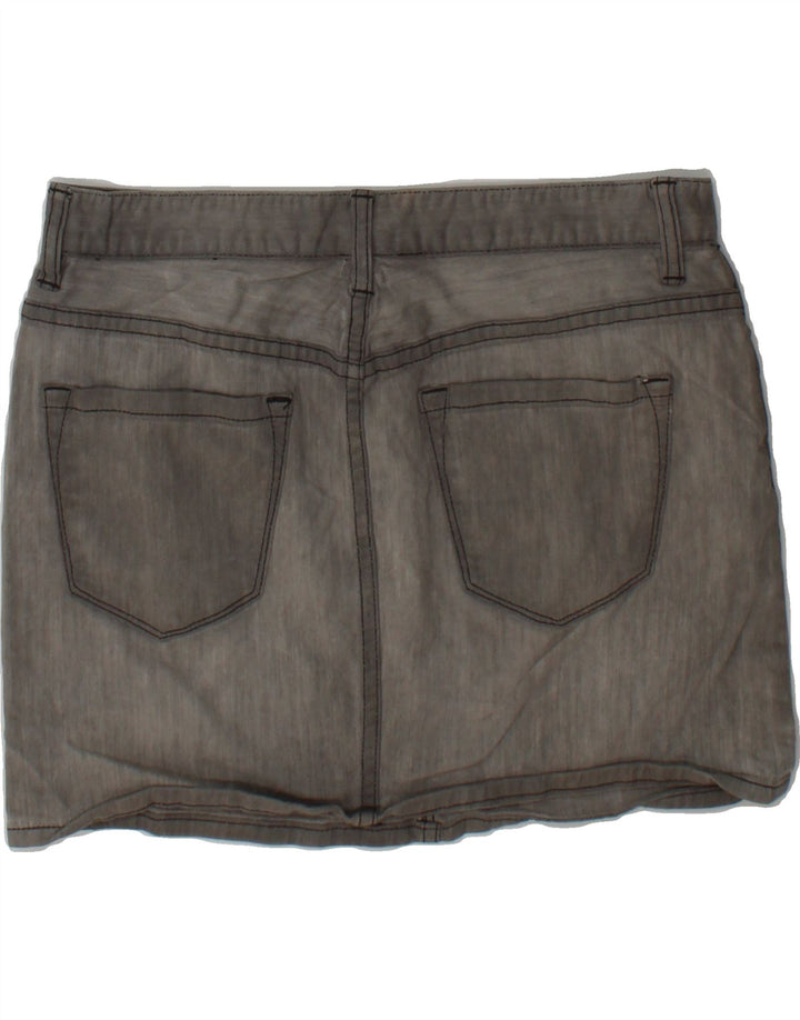 J. CREW Womens Denim Skirt US 4 Small W32  Grey Cotton Vintage J. Crew and Second-Hand J. Crew from Messina Hembry 
