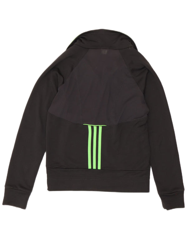Adidas Dame Climacool Træningsdragt Top Jacket UK 12 Medium Sort Colourblock