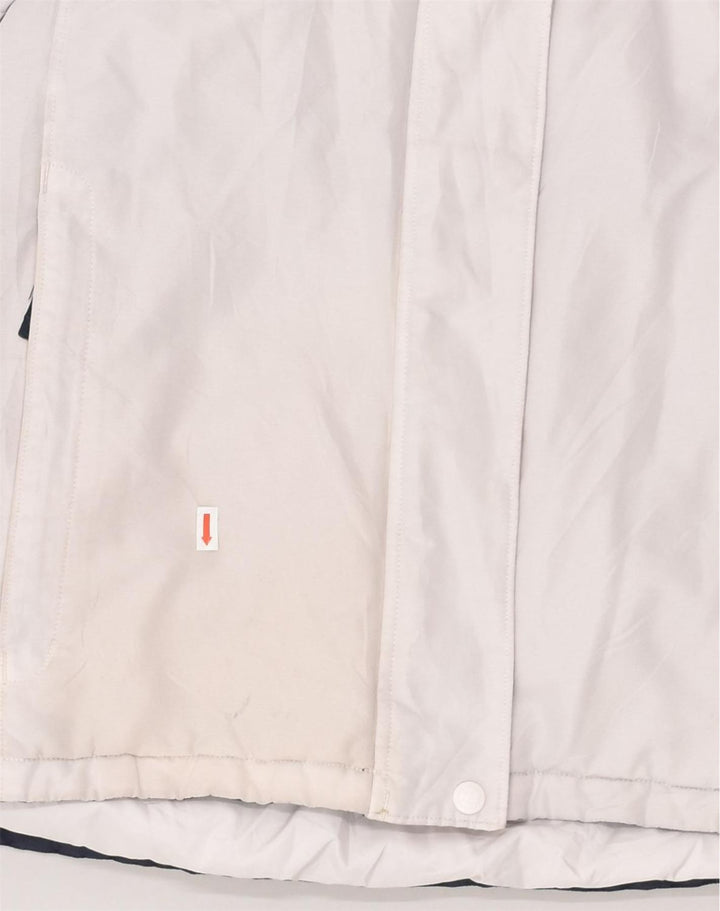 COLUMBIA Girls Hooded Windbreaker Jacket 15-16 Years Off White Polyester | Vintage Columbia | Thrift | Second-Hand Columbia | Used Clothing | Messina Hembry 